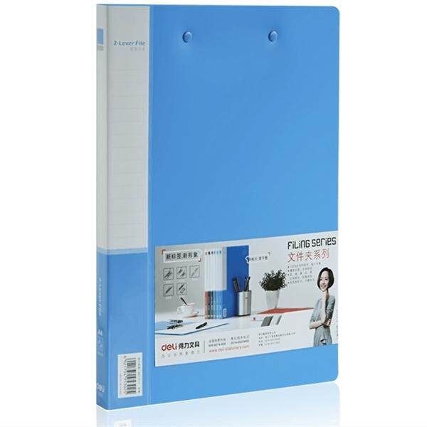 Deli 5302 A4 Commercial File Folder Double Strong Clip Double Clamp