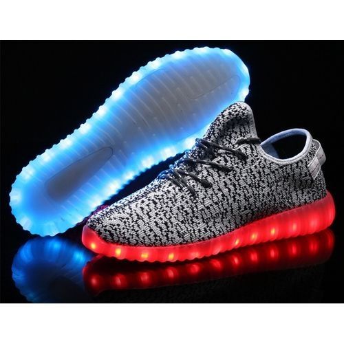 Sports Unisex Sneaker  LED Light Woven Shoes