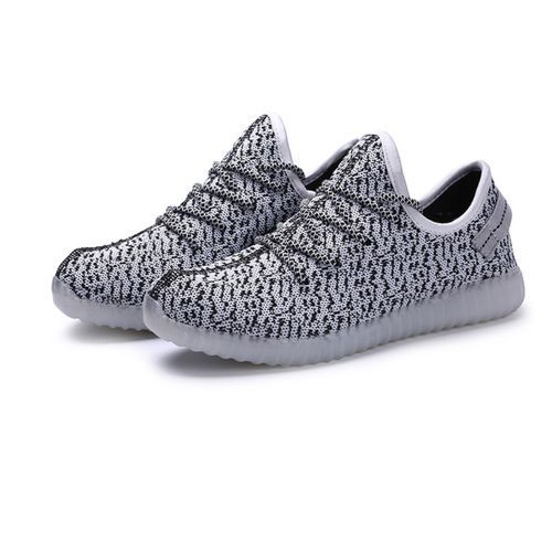 Sports Unisex Sneaker  LED Light Woven Shoes