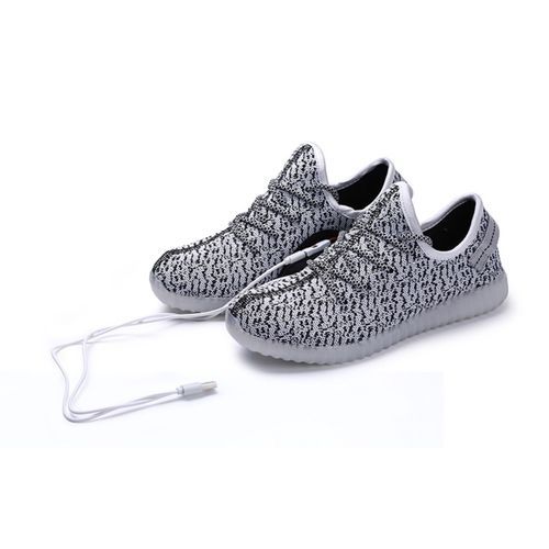Sports Unisex Sneaker  LED Light Woven Shoes