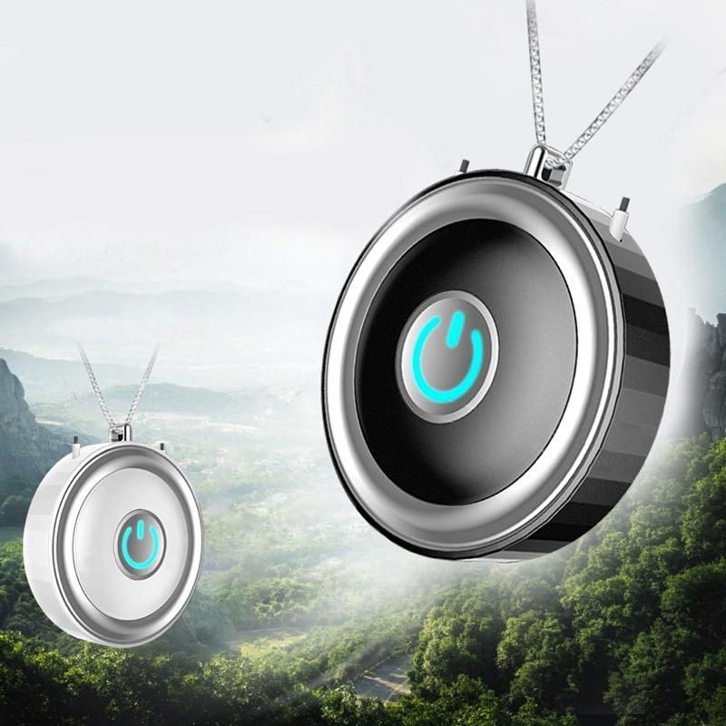 Mini Air Purifier Wearable Necklace USB Negative Generator B