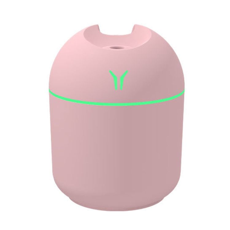 Mini Colorful Night Light Humidifier, Spec: 250ml (Y-Pink)