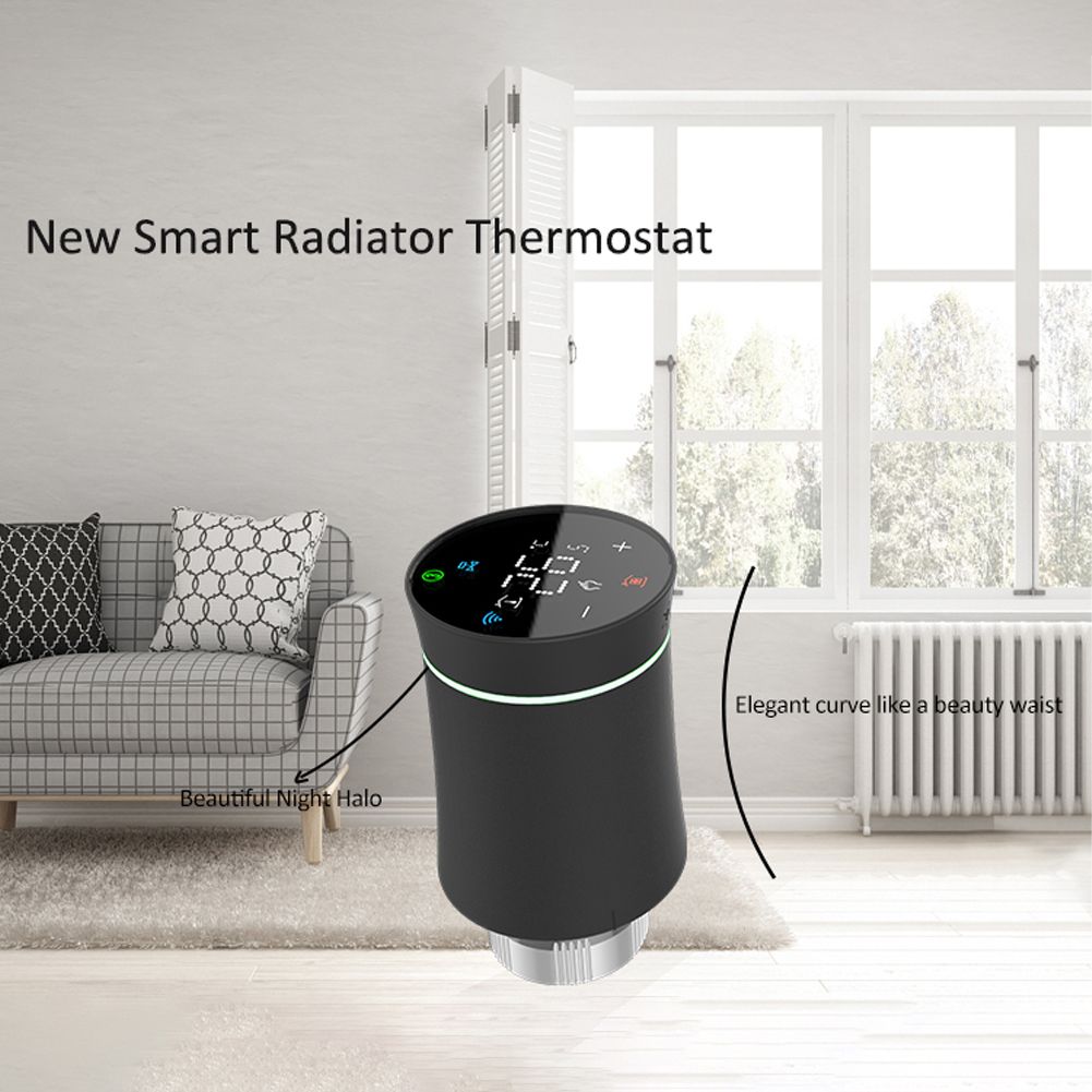 Tuya Zigbee TRV Thermostatic Valve LED Display Screen