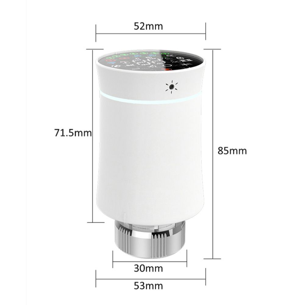 Tuya Zigbee TRV Thermostatic Valve LED Display Screen