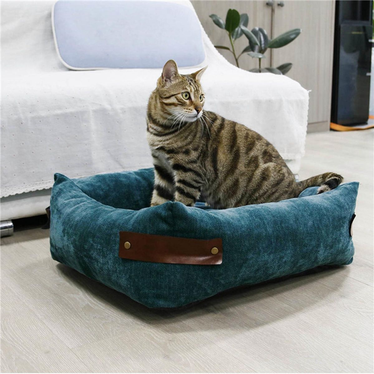 Calming Plush Washable Dog Bed Warming Durable Bed For Extra Large,