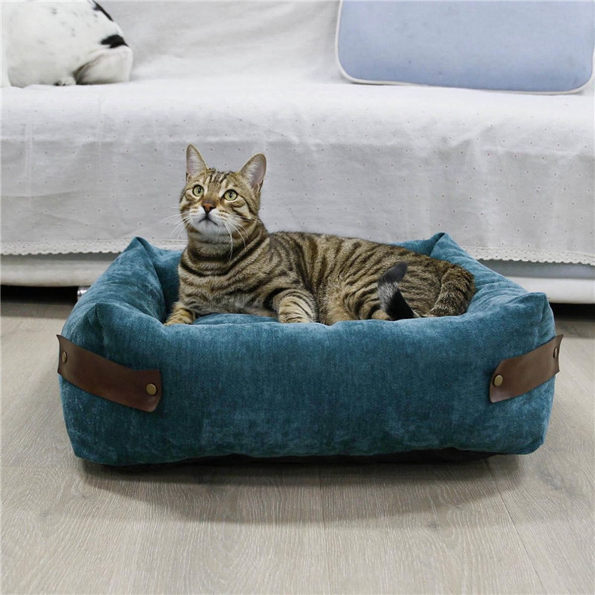 Calming Plush Washable Dog Bed Warming Durable Bed For Extra Large,