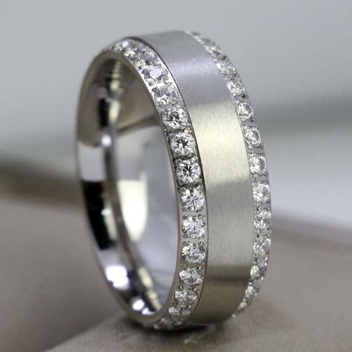 Wedding Ring Set Heart Diamond For Couple