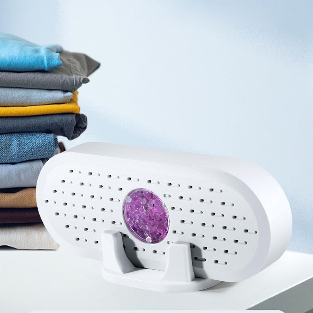 Small Electric Dehumidifier Auto Shut Off Quiet 1L For