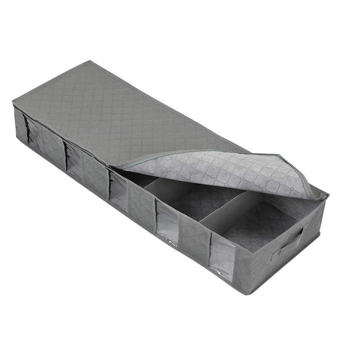 Under Bed Clothing Storage With Adjustable Dividers