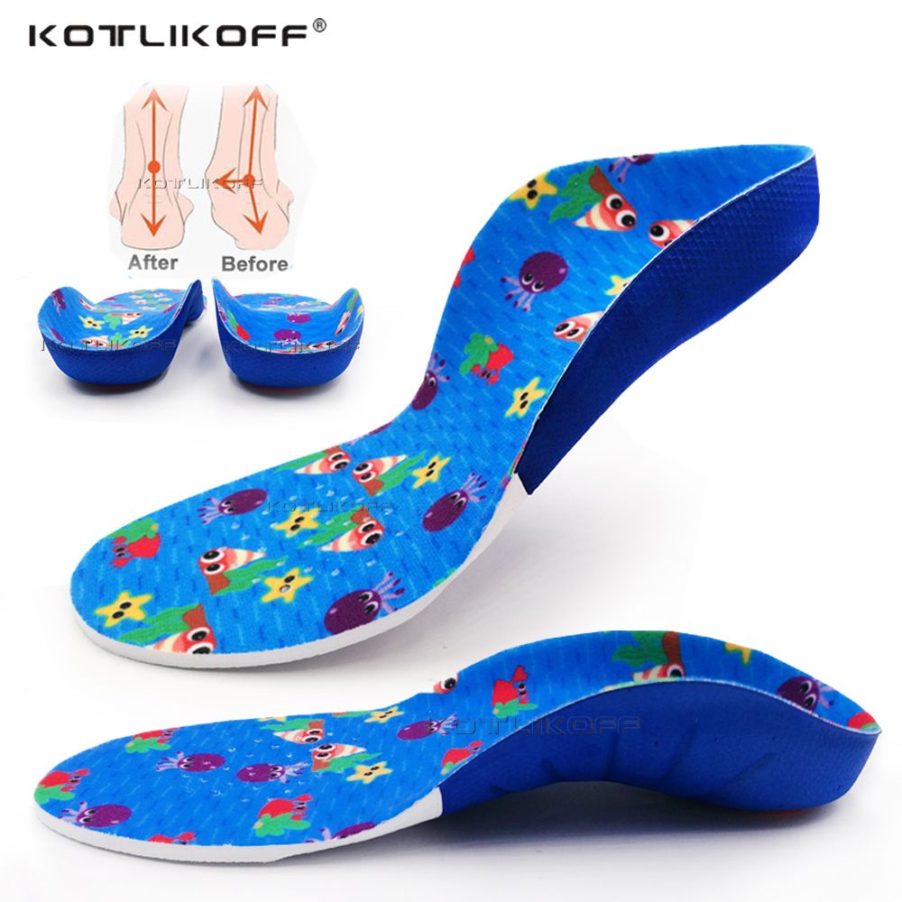 Children Orthopedic Insole Professional Arch Support Flat Foot OX-Legs Kids Orthotic Shoes Soles Heel Insert Foot Care 1 Pairs