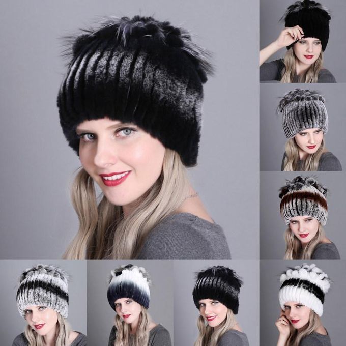 Women Winter Faux Fur Thickened Hat Outdoor Cold-proof Warm-