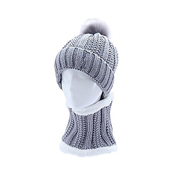 Women Autumn Winter Warm Cold-proof Outdoor Scarf-White