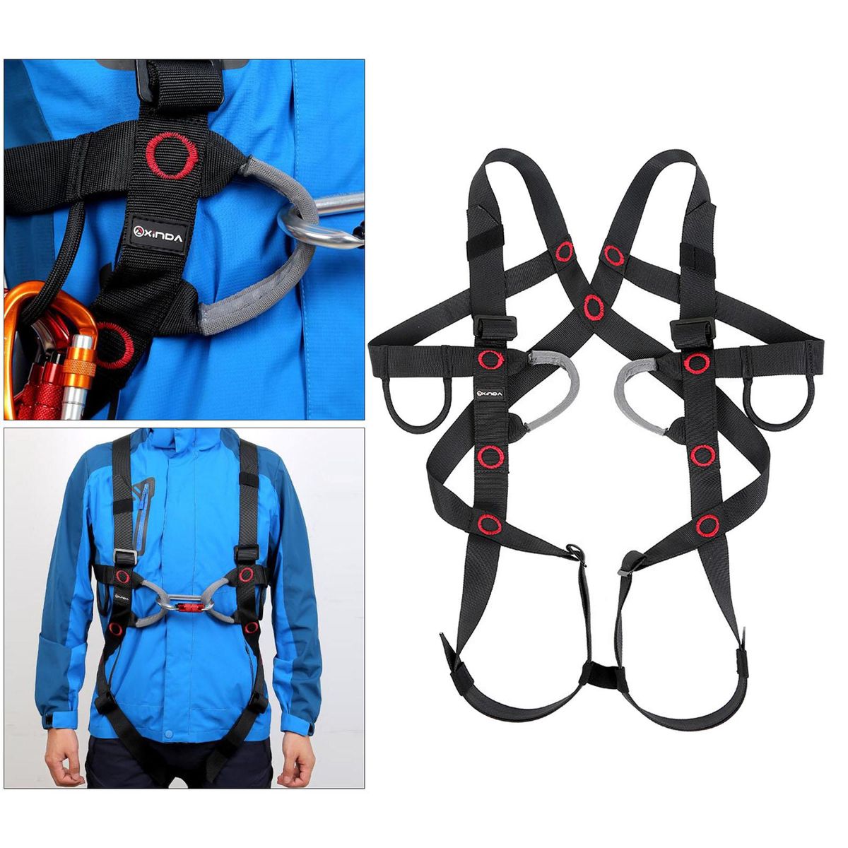 Full Body Harness Seat Belt Safety Climbing For Scaffold Outdoor Adult
