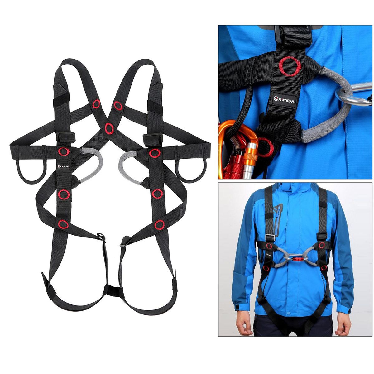 Full Body Harness Seat Belt Safety Climbing For Scaffold Outdoor Adult