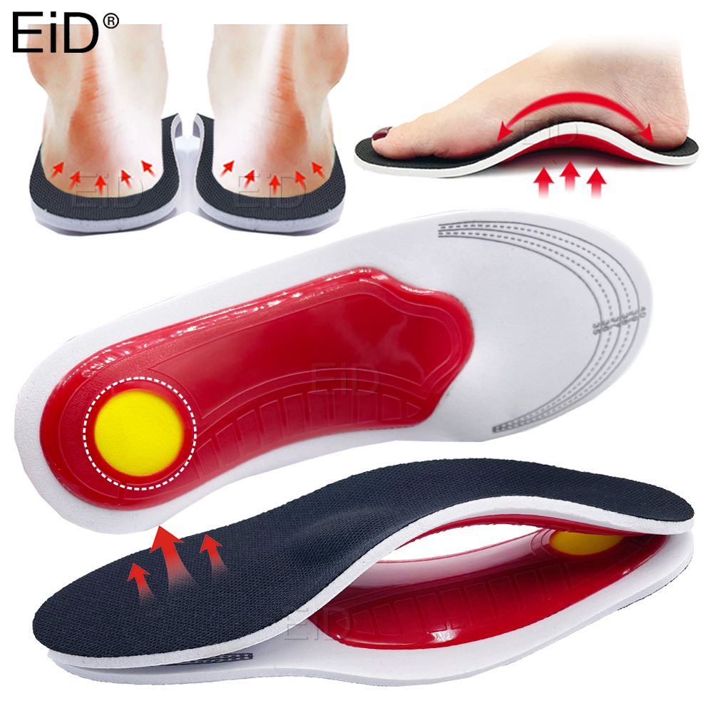 Orthopedic Insoles For Flat Foot Orthotics Shoes Sole Insert Pad Arch Support Pad For Plantar Fasciitis Feet Care Man Women L EU(40-46)