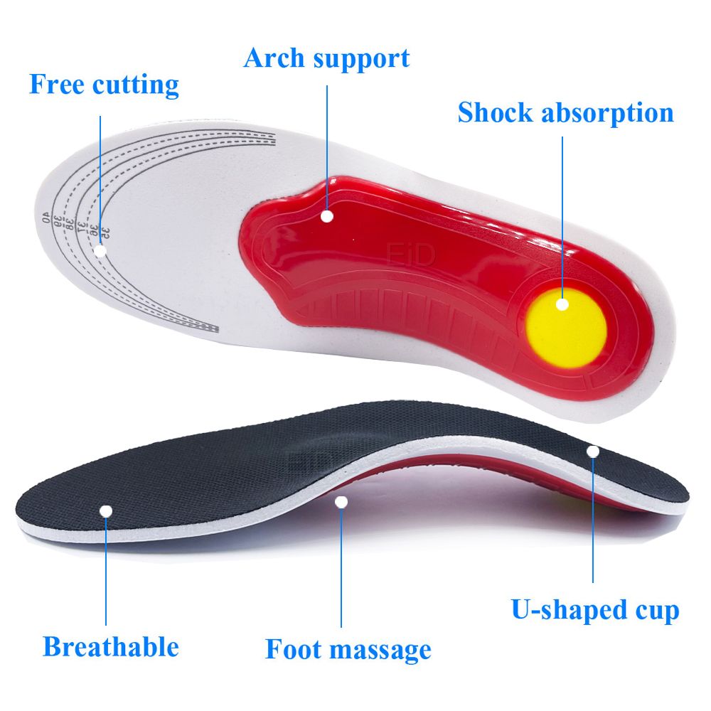 Orthopedic Insoles For Flat Foot Orthotics Shoes Sole Insert Pad Arch Support Pad For Plantar Fasciitis Feet Care Man Women L EU(40-46)