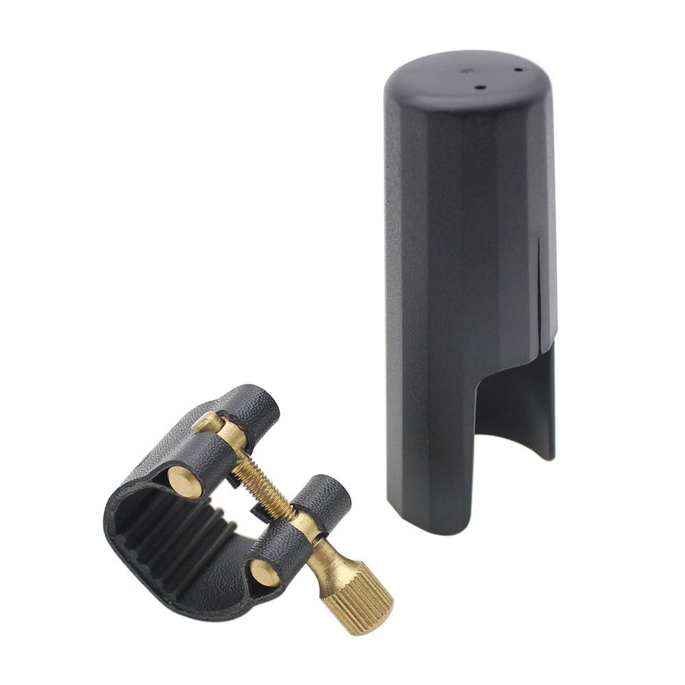 Leather Ligature Fastener With Plastic Cap For Tenor Sax