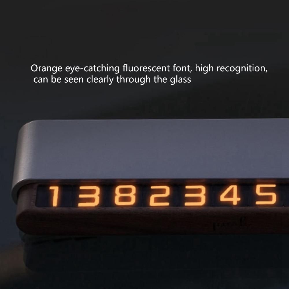 Temporary Parking Sign Can Hide Luminous Parking Card