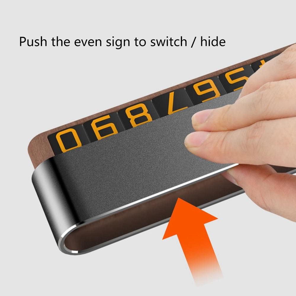 Temporary Parking Sign Can Hide Luminous Parking Card