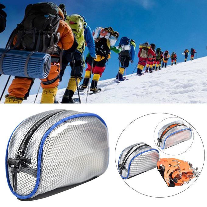 Outdoor Portable Crampon Bag Shoe Bag Cover Climbing Travel 2 Pieces