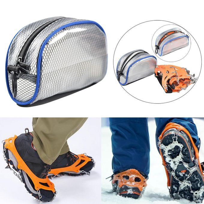Outdoor Portable Crampon Bag Shoe Bag Cover Climbing Travel 2 Pieces