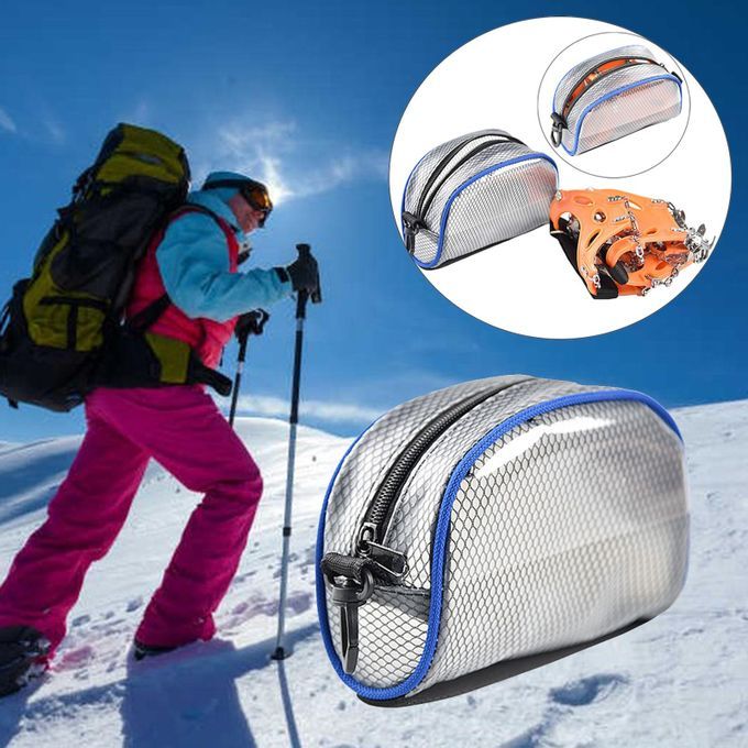 Outdoor Portable Crampon Bag Shoe Bag Cover Climbing Travel 2 Pieces