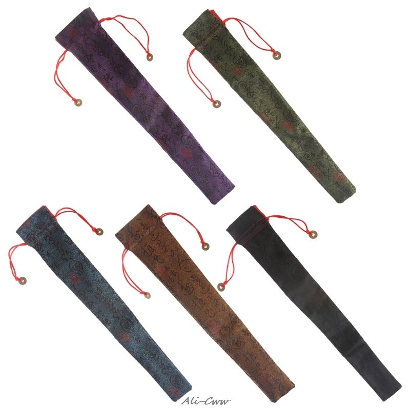 Chinese Bag Hand 5 Pouch Holder Dustproof New Fan Folding Calligraphy Colors Decor Protector