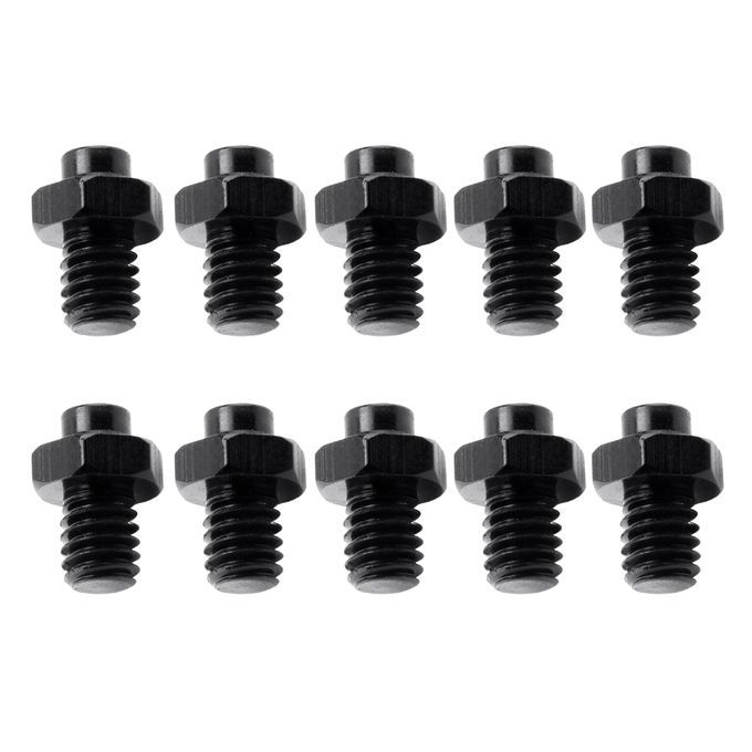 10 Pieces Bike Pedal Screws Mountain Bike Fixed Studs Bicycle Black