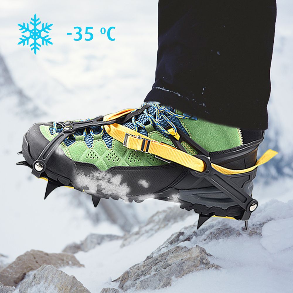 10 Teeth Crampons Traction Cleats Winter Snow Boot Shoe