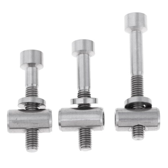 2pcs Bike Seat Post Fixed Bolt Titanium Alloy M5 Titanium Color M5x30