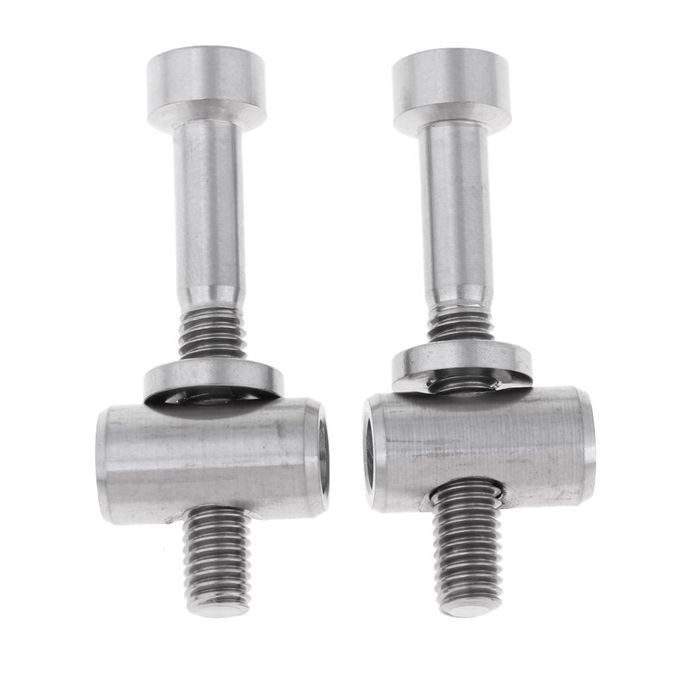 2pcs Bike Seat Post Fixed Bolt Titanium Alloy M5 Titanium Color M5x30