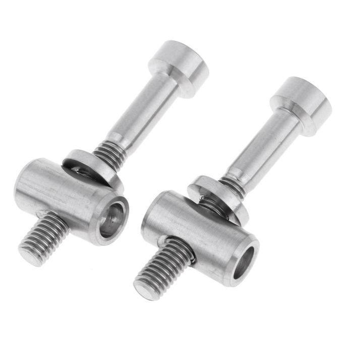 2pcs Bike Seat Post Fixed Bolt Titanium Alloy M5 Titanium Color M5x30