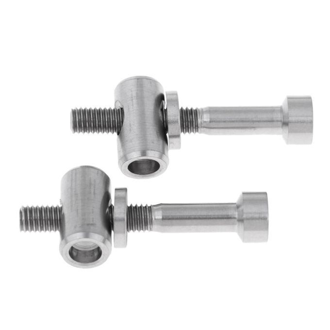 2pcs Bike Seat Post Fixed Bolt Titanium Alloy M5 Titanium Color M5x30