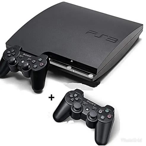 Ps3 Slim 320gb Console With 2 Control Pads And 20 Installed Games