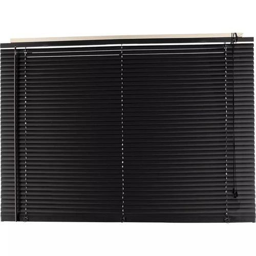 25mm VENETIAN ALUMINUM WINDOW BLINDS - BLACK