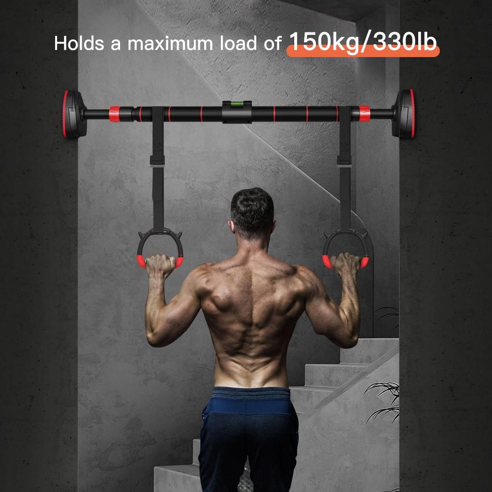 Gymnastic Rings Fitness Swings Hand Rings Adults Kids Pull-ups Bar Rings Up to 150KG