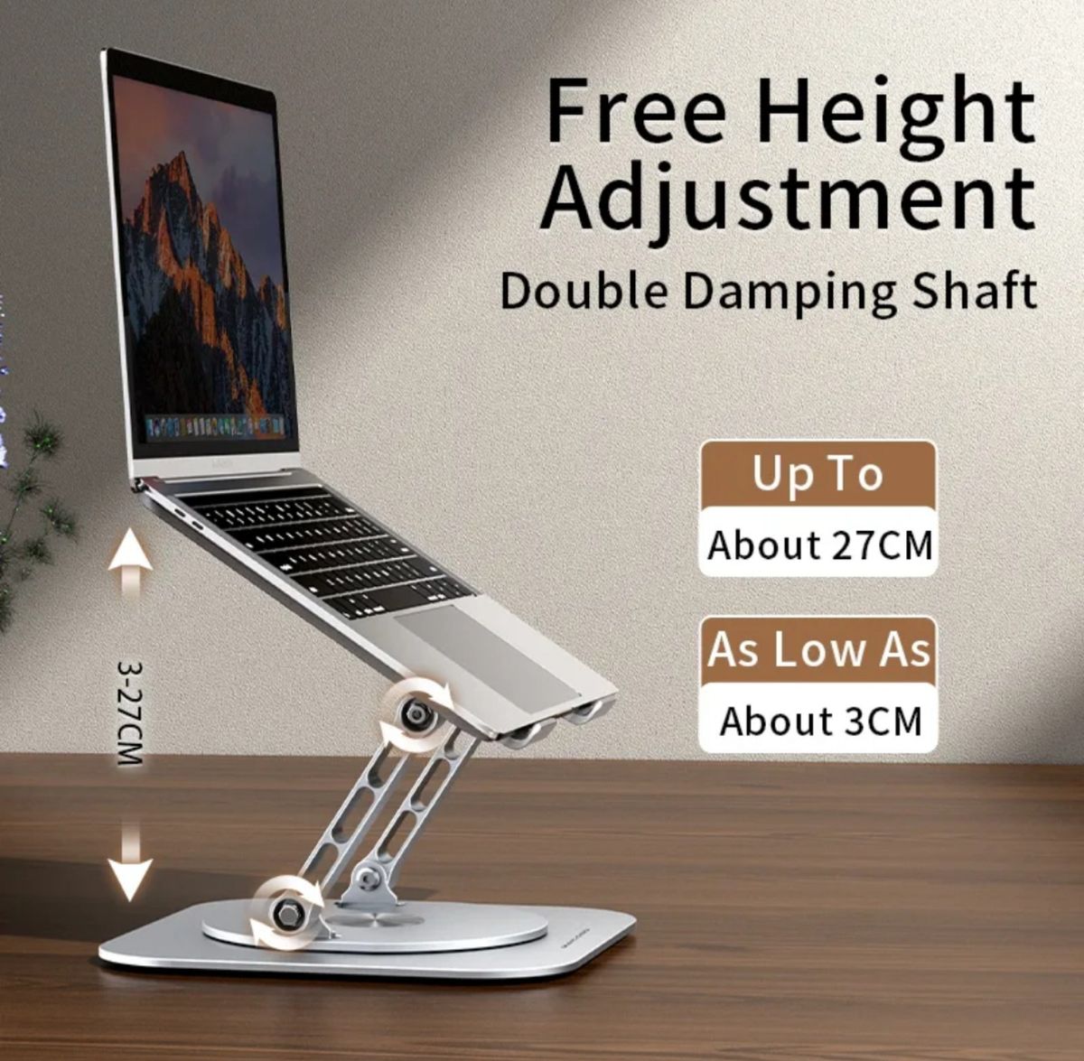Laptop Stand 360 Rotatable Foldable Notebook Cooling Holder