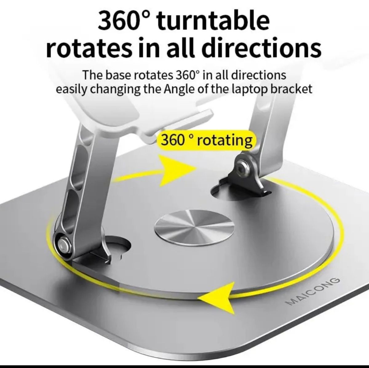 Laptop Stand 360 Rotatable Foldable Notebook Cooling Holder