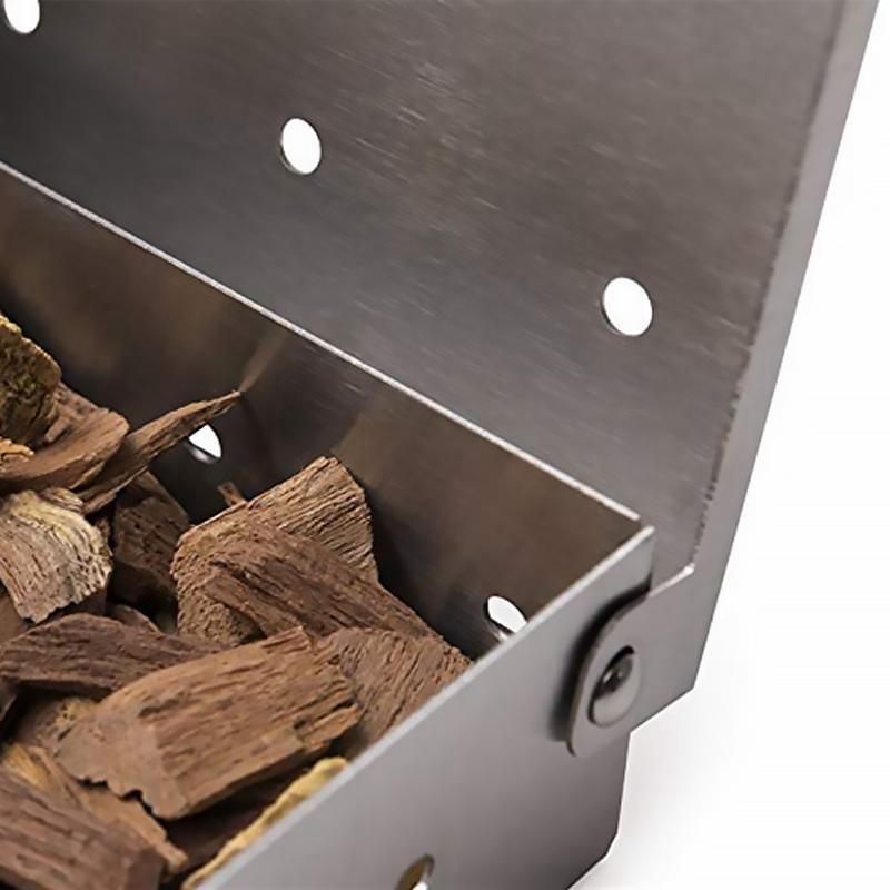 Outdoor Barbecue Supplies Stainless Steel Smoking Box Barbecue Stainless Steel  Case,Can Store Various Specifications Of Wooden Blocks