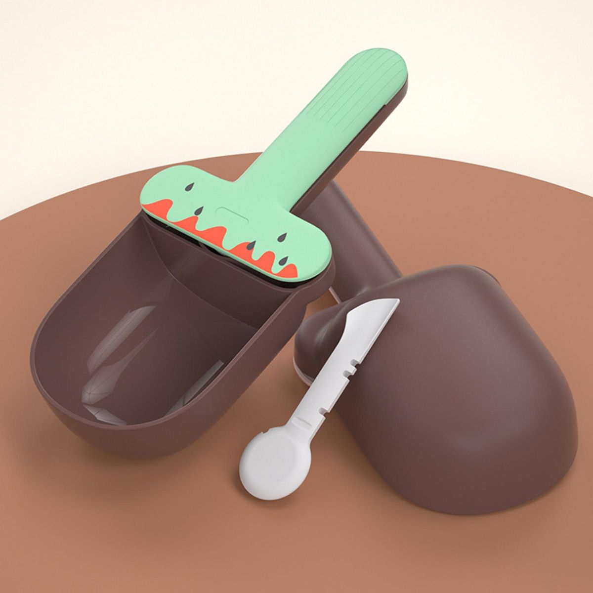 Cat Food Spoon Cat Canned Food Dispenser Spoon Green