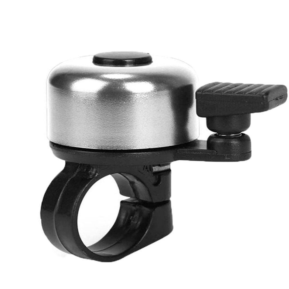 Bicycle Bell Ringing Bicycle Horn Children's MTB Steering Wheel Loud Ckear Sound Durable Powerful Cute For Kids Adults Silver