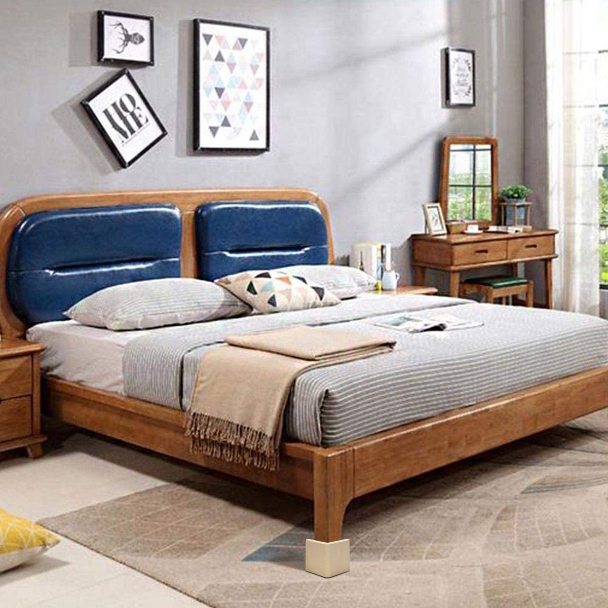 Bed Risers 3 Inch Heavy Duty Bed Lifters for