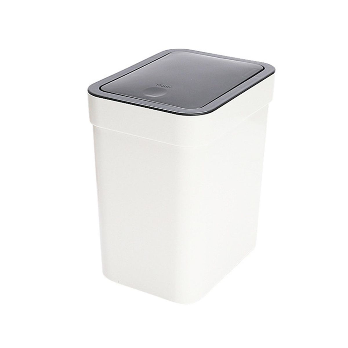 Garbage Bucket Small Trash Can Waste Basket Garbage Container Black and White