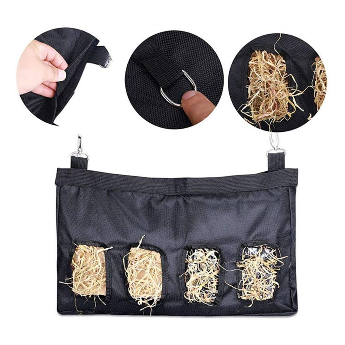 Rabbit Feeder Bags Guinea Pigs Hay Bag Long Wear Feeder Bag