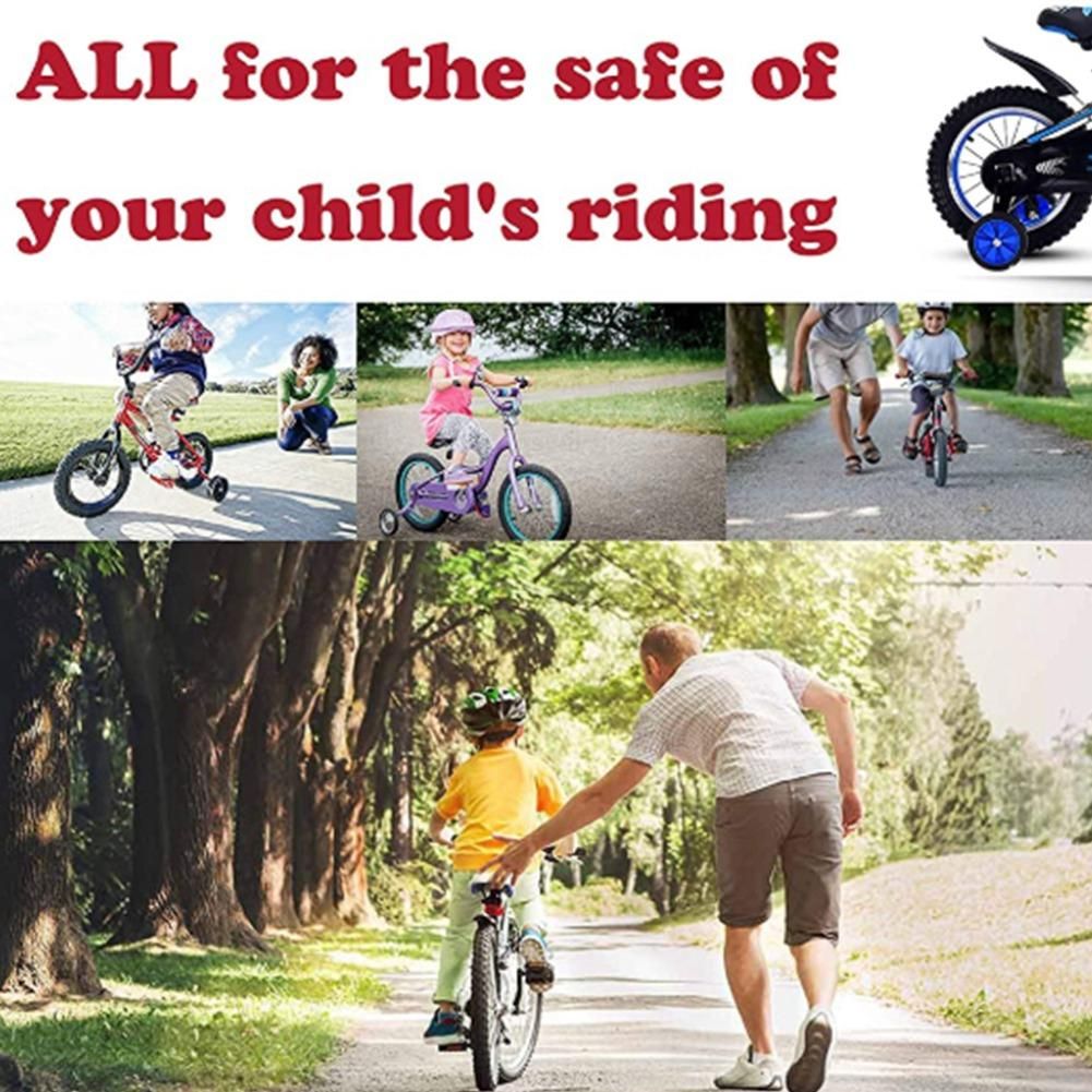 Bicycle Mute Training Wheels for 12 14 16 18 20 Inch Stabili
