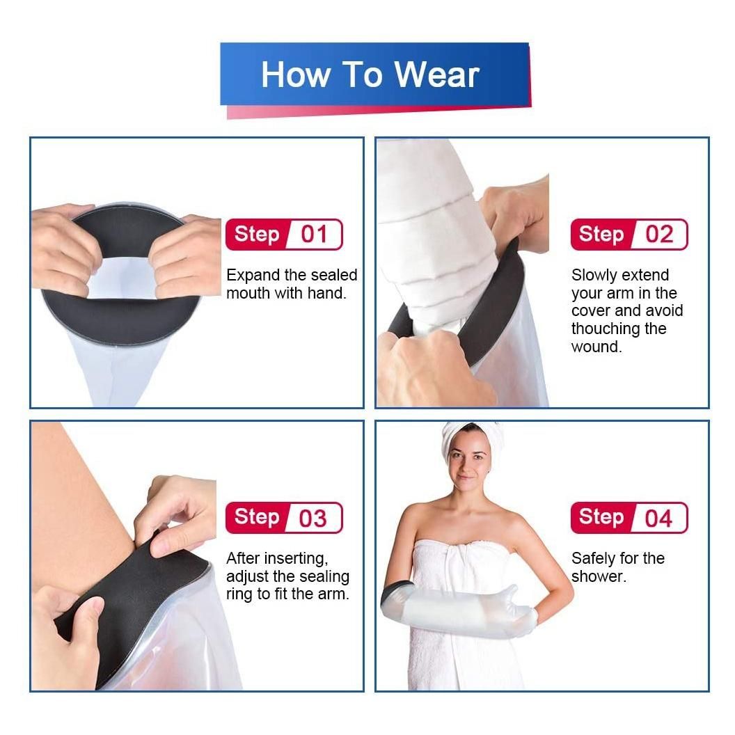 Waterproof Cast Cover Arm Adult Forearm for Shower Bath