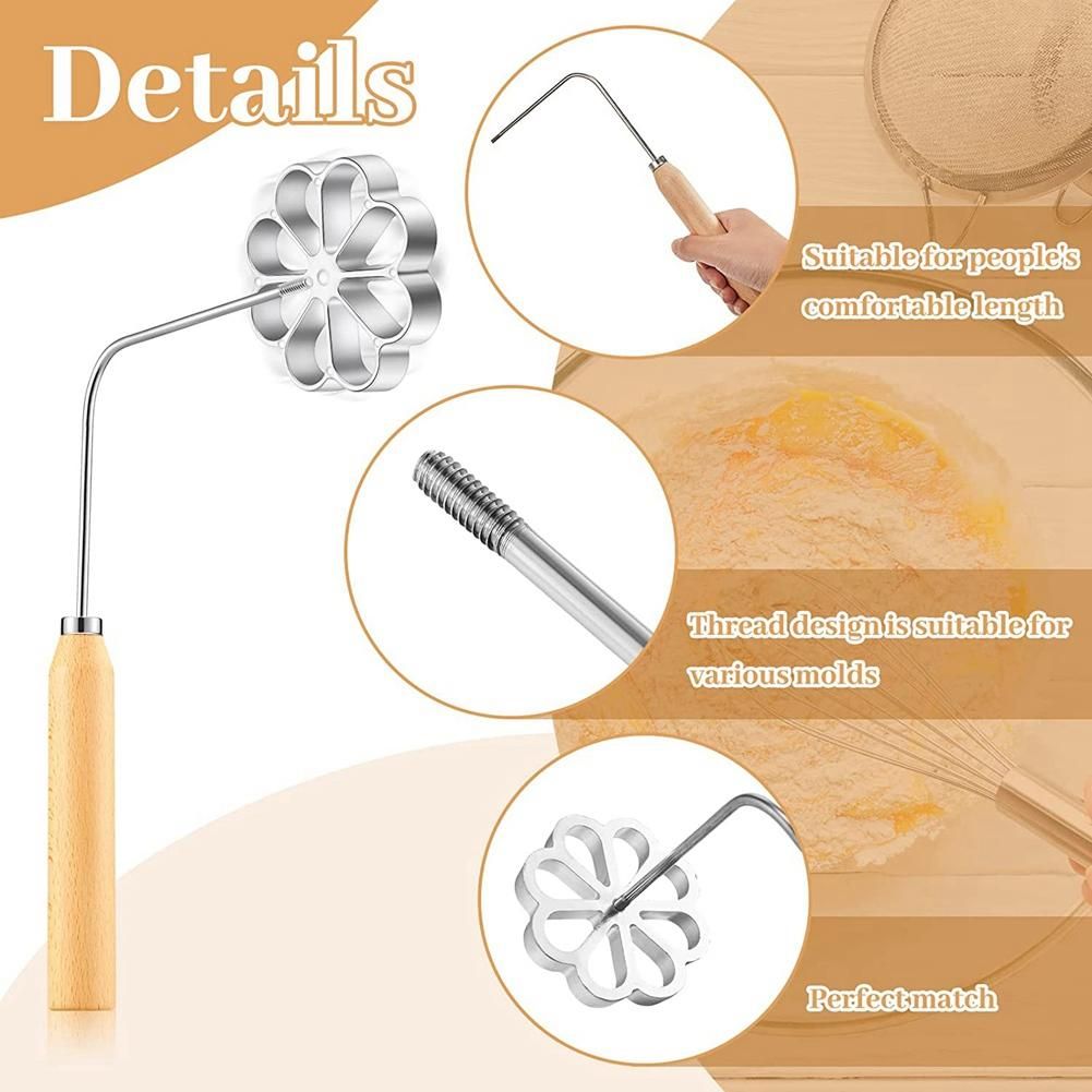 Mould with Handle Rose Flower Cookies Tool Cast Mould Set