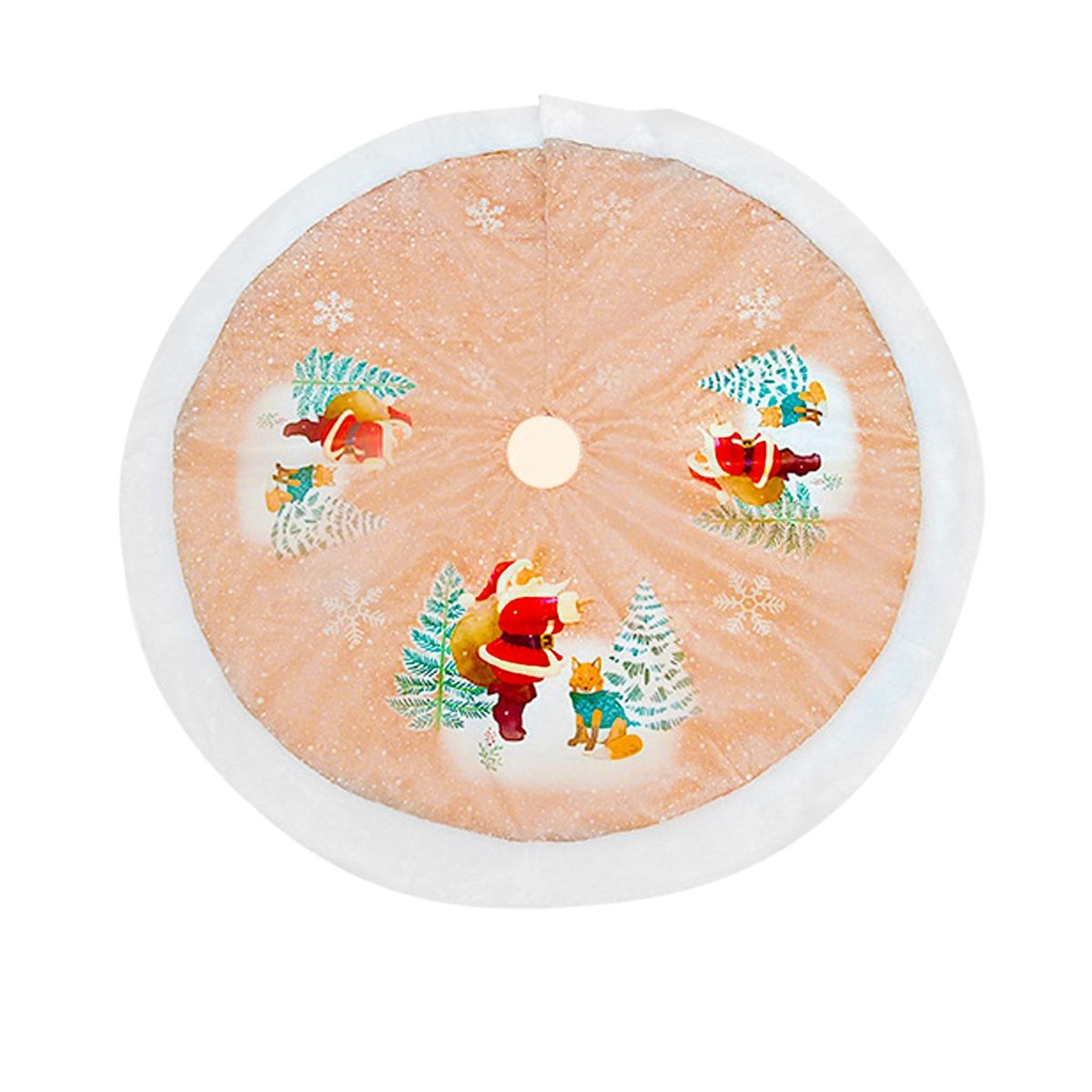 38 Inch Large Christmas Tree Skirt Reusable Xmas Tree Skirt