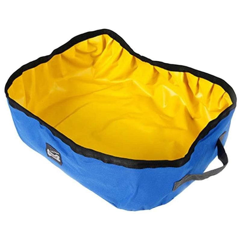 DOGLEMI Cat Accessories, Portable Folding Cat Kitten Litter Box Bag Toilet Outdoor Travel Pet Supplies - Blue