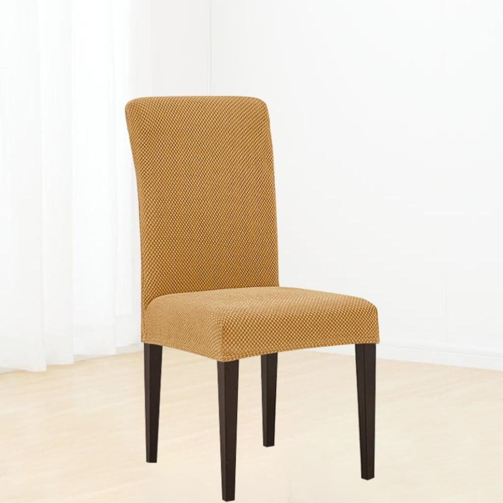 Dining Room Chair Slipcovers With Elastic Removable Beige